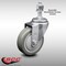 Service Caster 4 Inch SS Gray Polyurethane Wheel Swivel 12mm Threaded Stem Caster SCC SCC-SSTS20S414-PPUB-M1215 - alternate 4